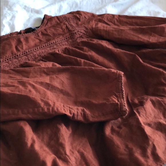 Uniqlo brown boho top - Picture 5 of 6